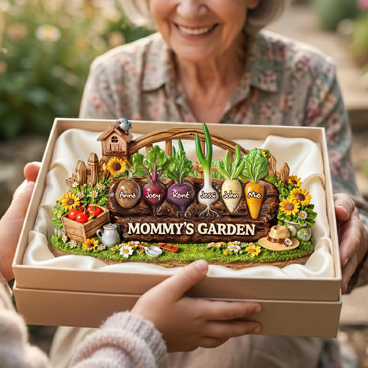 Grandma's Garden Acrylic Plaque - Personalized Mother's Day Gifts 06tylu190326-Homacus