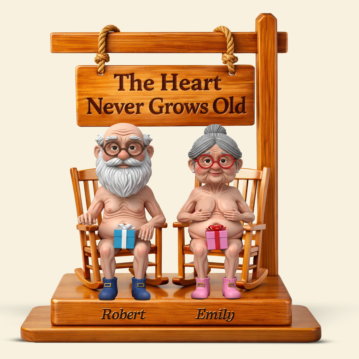 Naughty Old Couple Acrylic Plaque - Personalized Gifts For Couples 04ohqn020226-Homacus