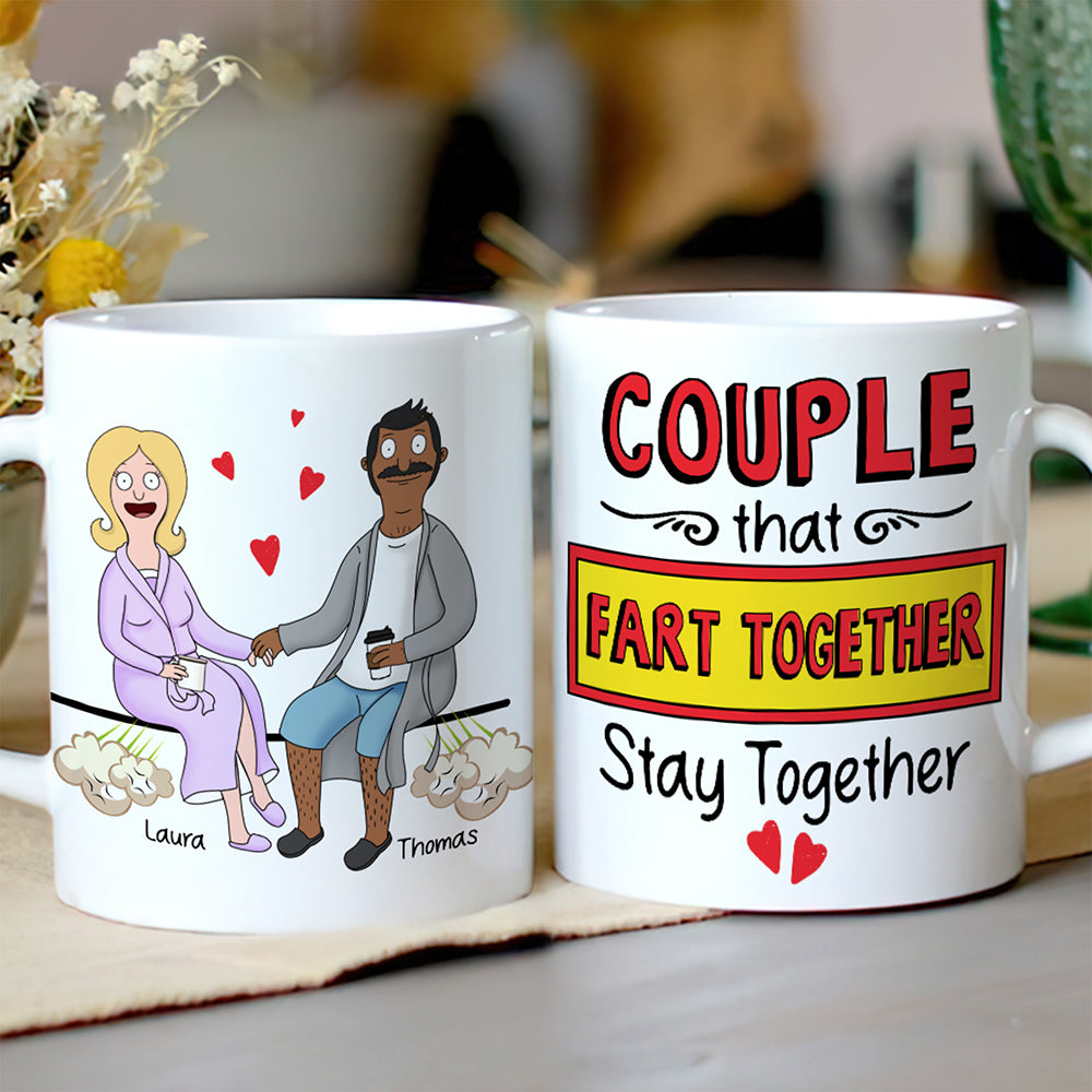 Personalized Gifts For Couple Coffee Mug Couple Fart Together 04OHQN110225PA-Homacus