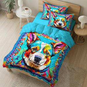 Corgi Quilt Bed Set Gifts For Dog Lovers 03HUDT200125-Homacus