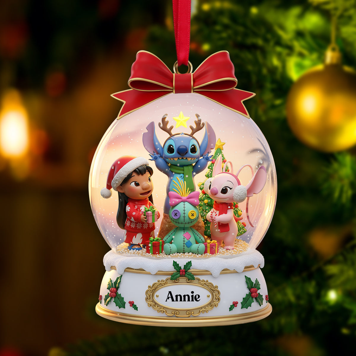 Holiday & Friends Christmas Ornament Personalized Gifts For Friends 04PGLU161025-Homacus
