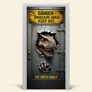 Fantasy World Door Cover - Personalized Gifts For Dino Lovers 04hyqn200825-Homacus