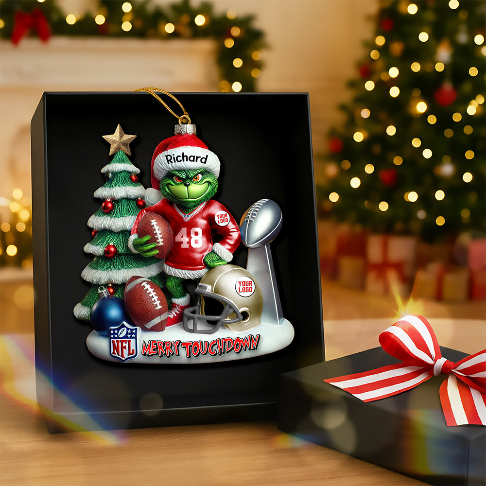 Merry Touchdown Christmas Ornament Personalized Gifts For Fans 01QNQN081025-Homacus