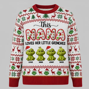 Personalized Christmas Gifts For Grandma Ugly Sweater 01patn091025-Homacus