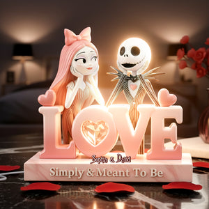 Simply & Meant To Be Light Box, Personalized Gifts For Couple 01PGLU091225