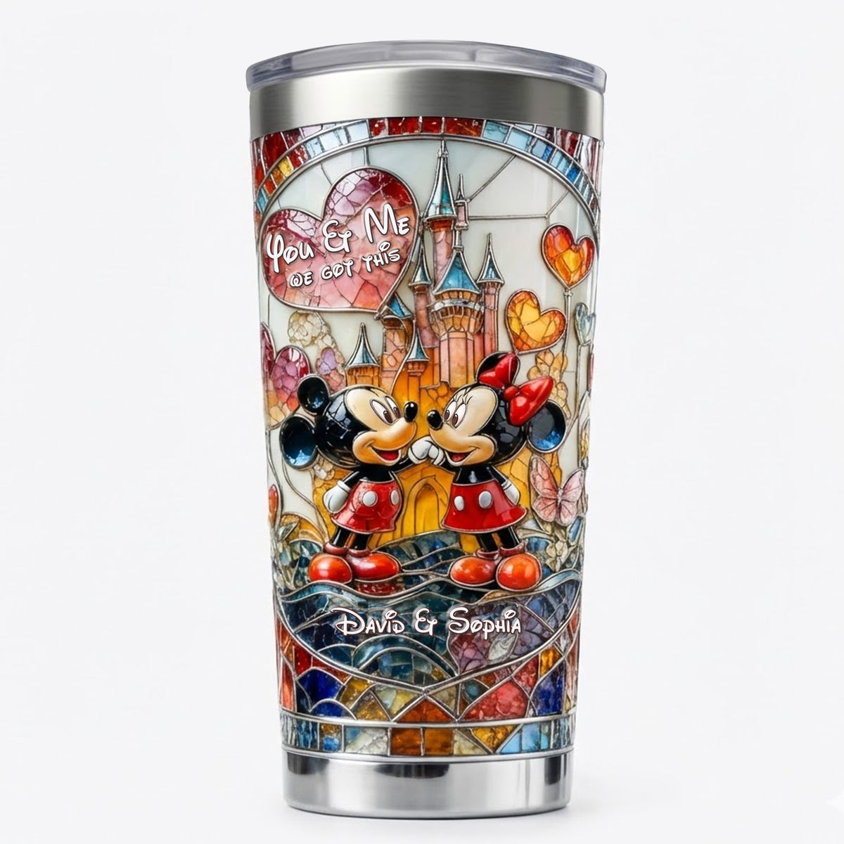 Classic Sweetheart Couple Tumbler - Personalized Gift For Couples 03TOTN160126-Homacus