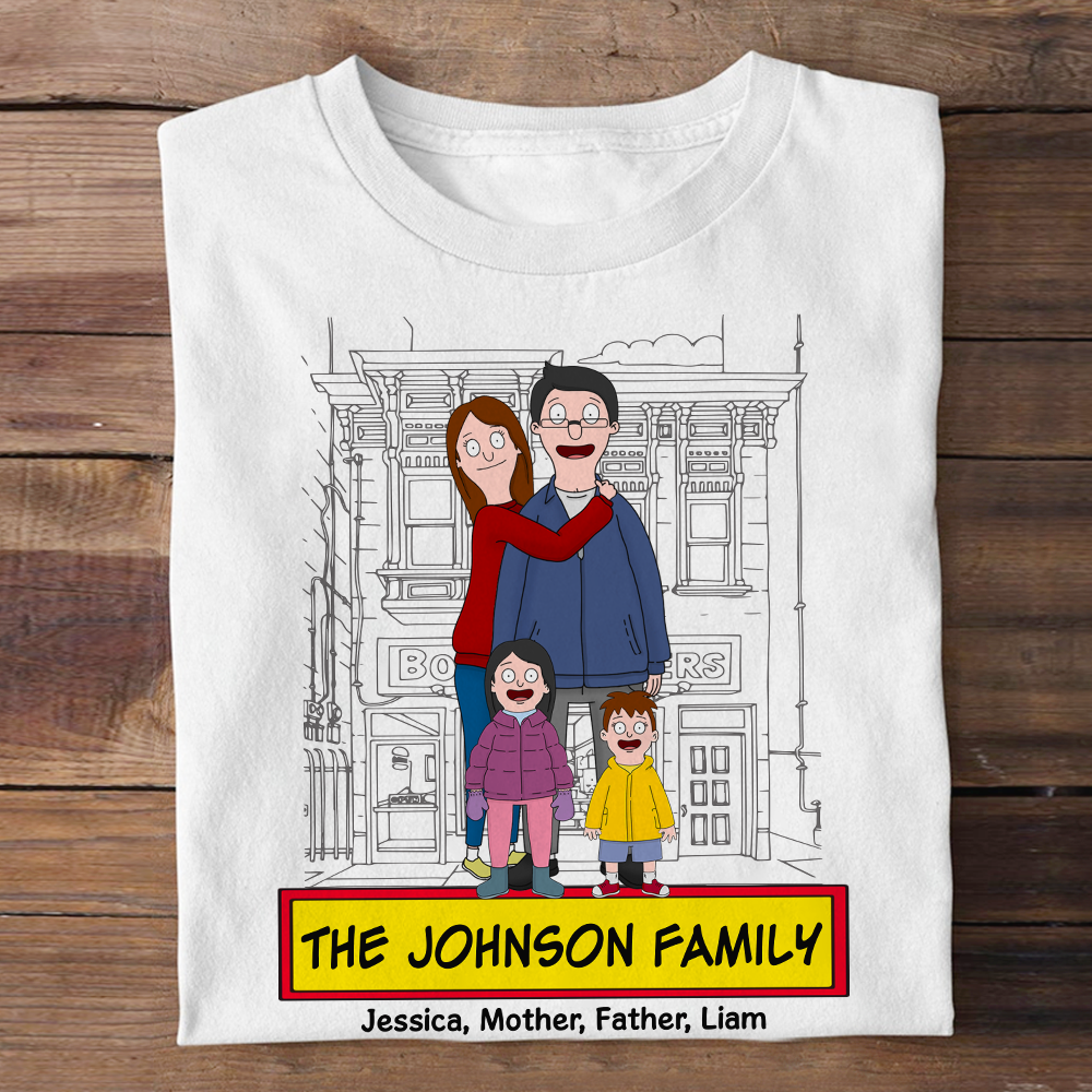 Personalized Gifts For Family Shirt Cartoon Family 05ACPU120225HG-Homacus