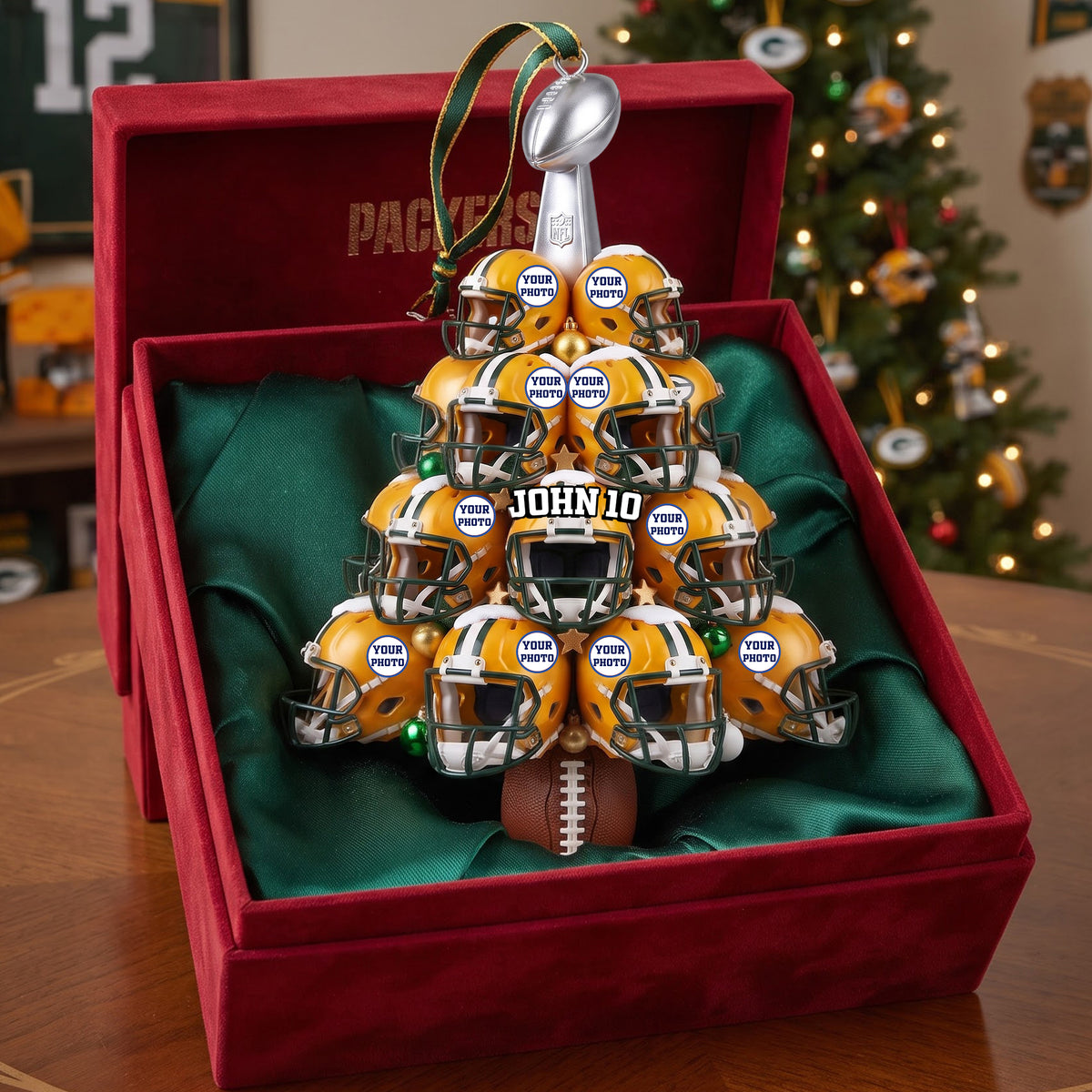 Helmet Christmas Acrylic Ornament - Personalized Gifts For Sport Lovers 02hulu210826-Homacus