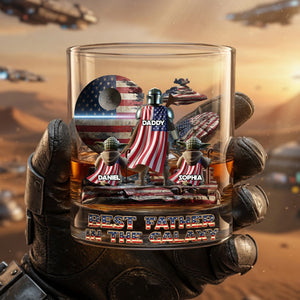 Legendary Cosmic Dad Round Glass - Personalized Gifts For Dads 04OHLU070526-Homacus