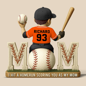 Baseball Mom Acrylic Plaque Gifts For Mom 04TGQN180425-Homacus