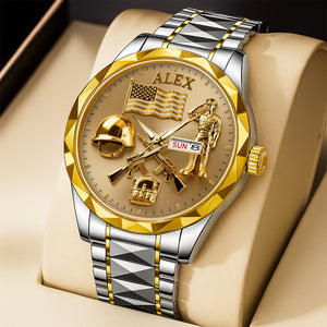 Military Men's Watch - Personalized Gifts For Veteran 02tglu030226-Homacus
