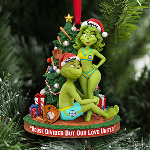 Baseball Couple Ornament - Personalized Gifts For Funny Couple Christmas Ornament 02HULU081025-Homacus