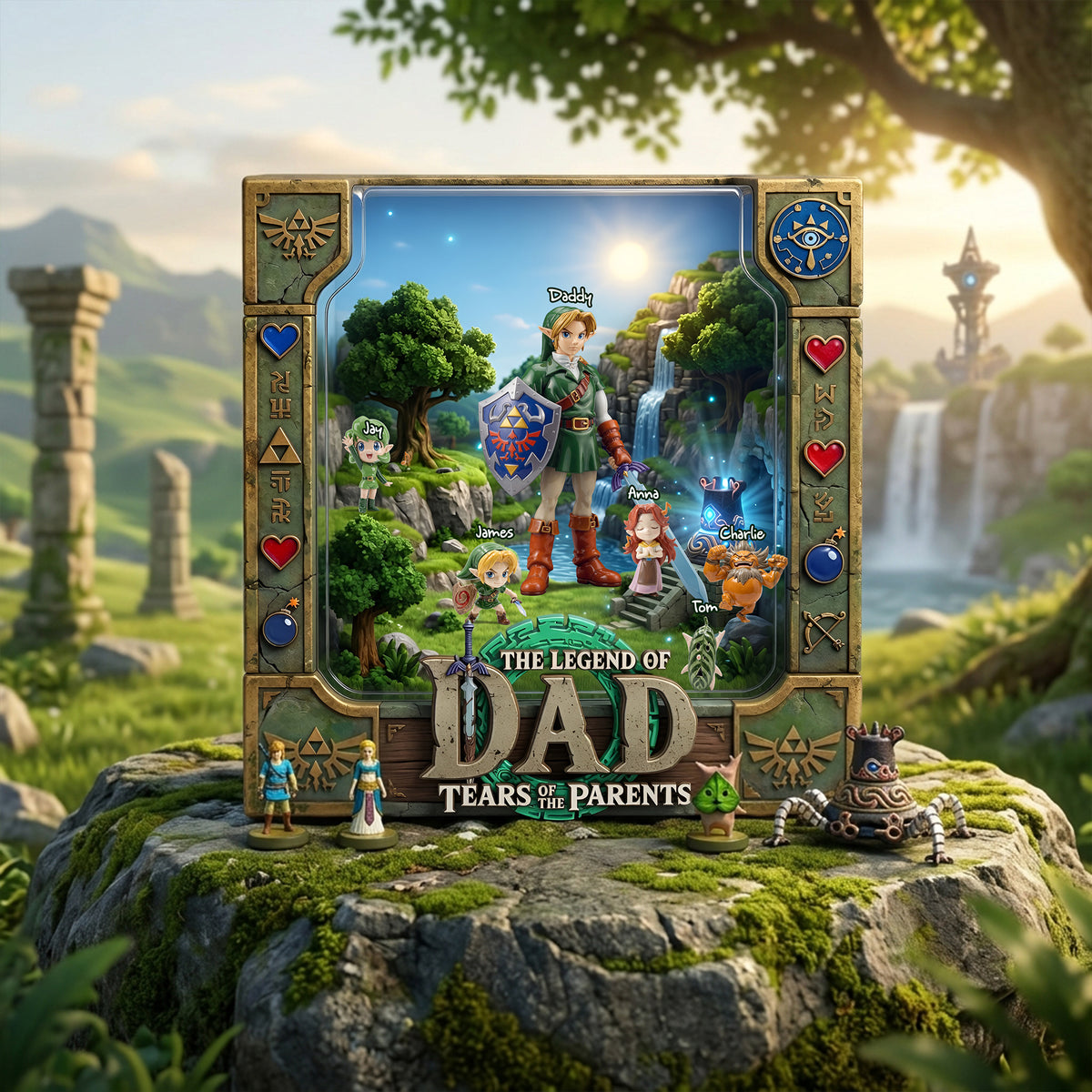 The Legend Of Dad Acrylic Plaque - Personalized Gifts For Father 06OHLU200526-Homacus