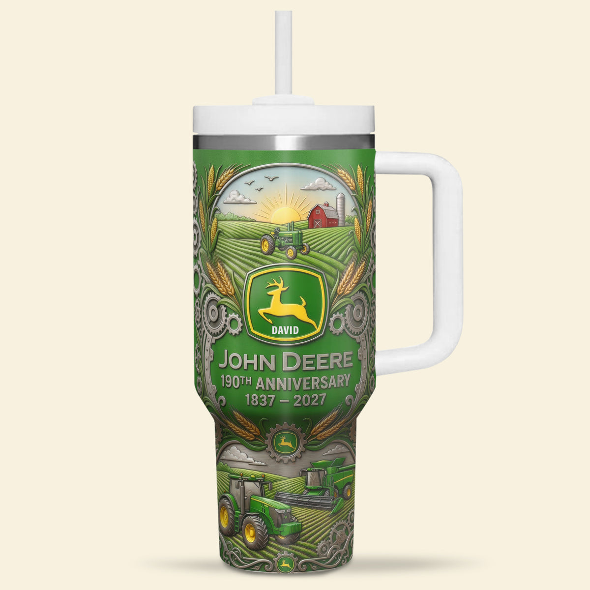 Farm Life Tractor 40oz Tumbler - Personalized Gifts For Farmers 02naqn140326-Homacus