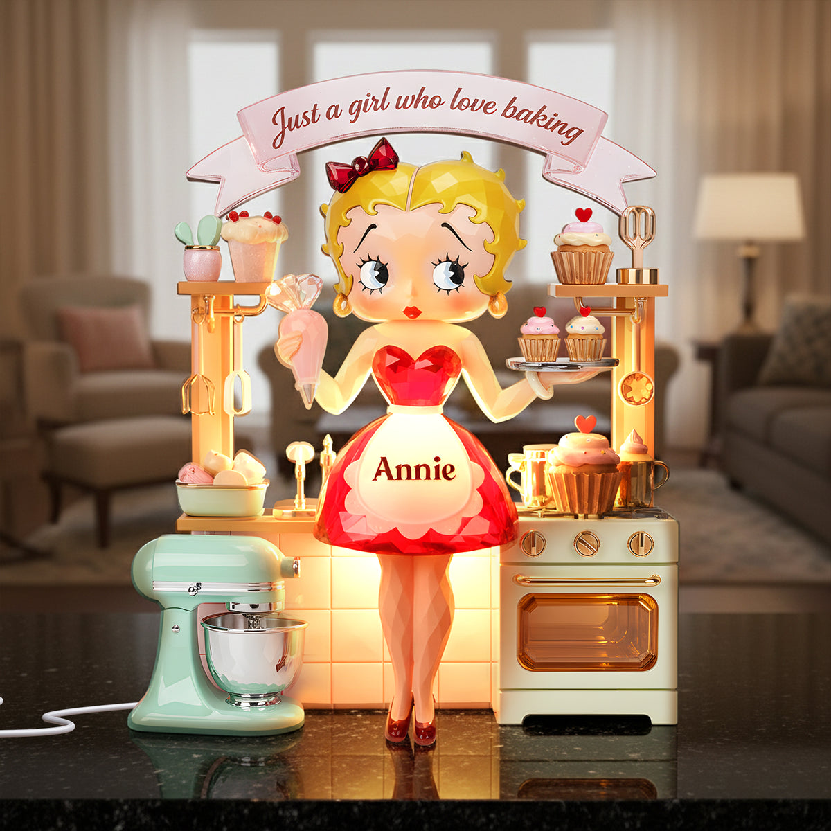 Baking Girl Light Box - Personalized Gifts For Baking Lovers 01palu191225-Homacus