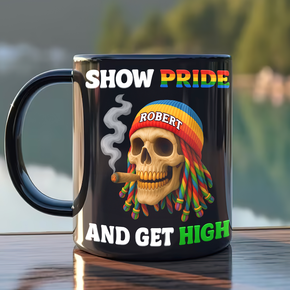 Show Pride And Get High Mug - Personalized Gifts For LGBT Smokers 02topu050625-Homacus