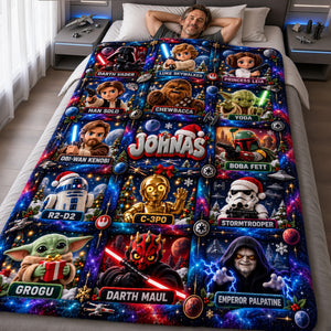 Merry Force-mas Blanket - Personalized Christmas Gifts 02PALU231026-Homacus
