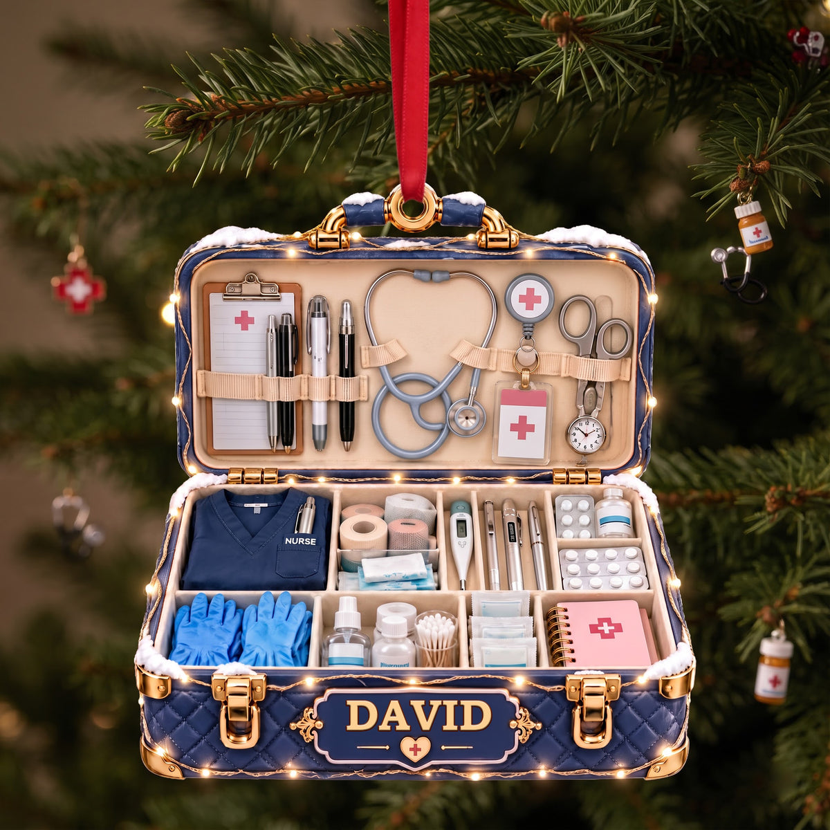 Nurse Christmas Ornament - Personalized Gifts for Christmas 09ttlu081026-Homacus