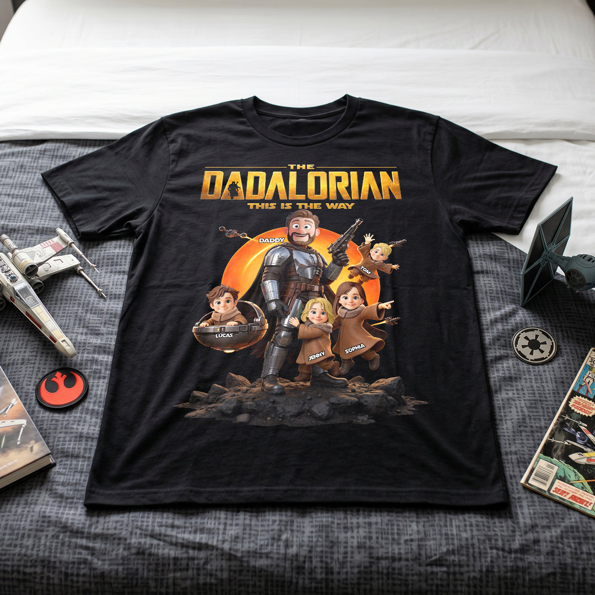 Dad Of The Galaxy Adventure Shirt - Personalized Gifts For Dad 01HUTN230526-Homacus