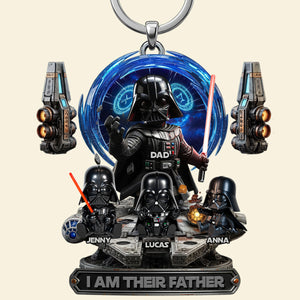 I Am Their Father Keychain - Personalized Gifts For Dad 04TODT110526-Homacus