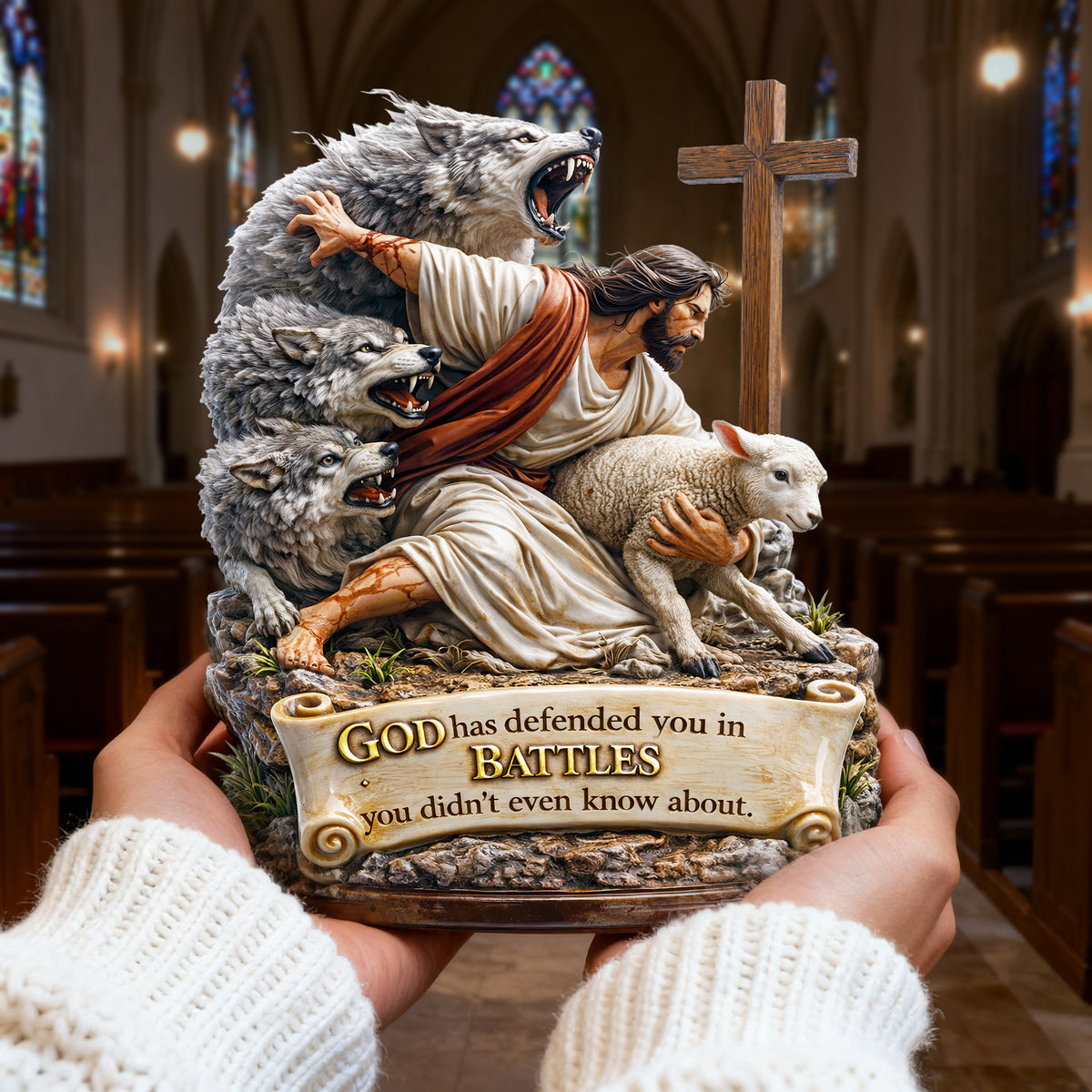 Strength Through Christ Acrylic Plaque - Gifts For Christian 03HULU280226-Homacus