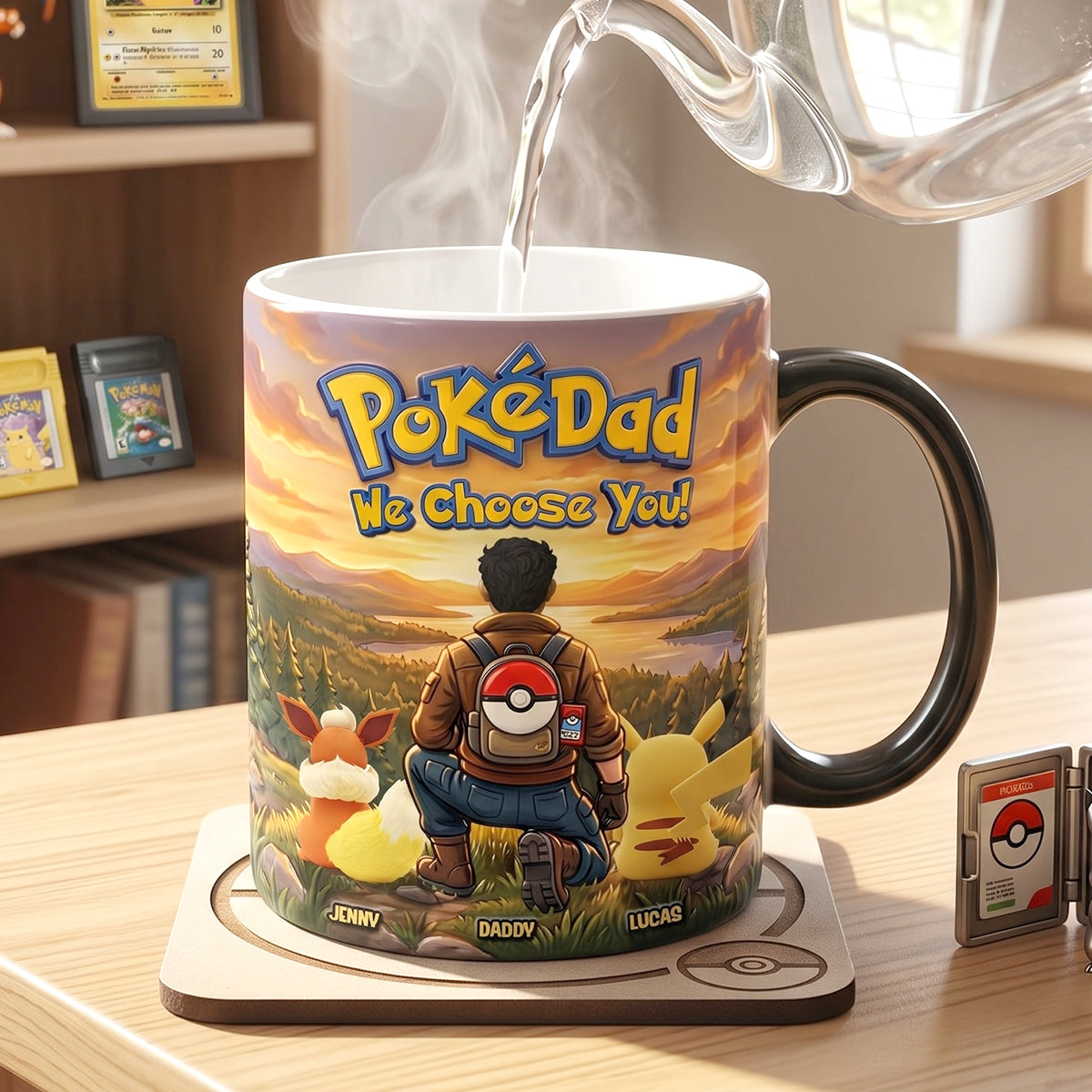 Chosen Dad Forever Magic Ceramic Coffee Mug - Personalized Gifts For Dad 01NATN180426-Homacus