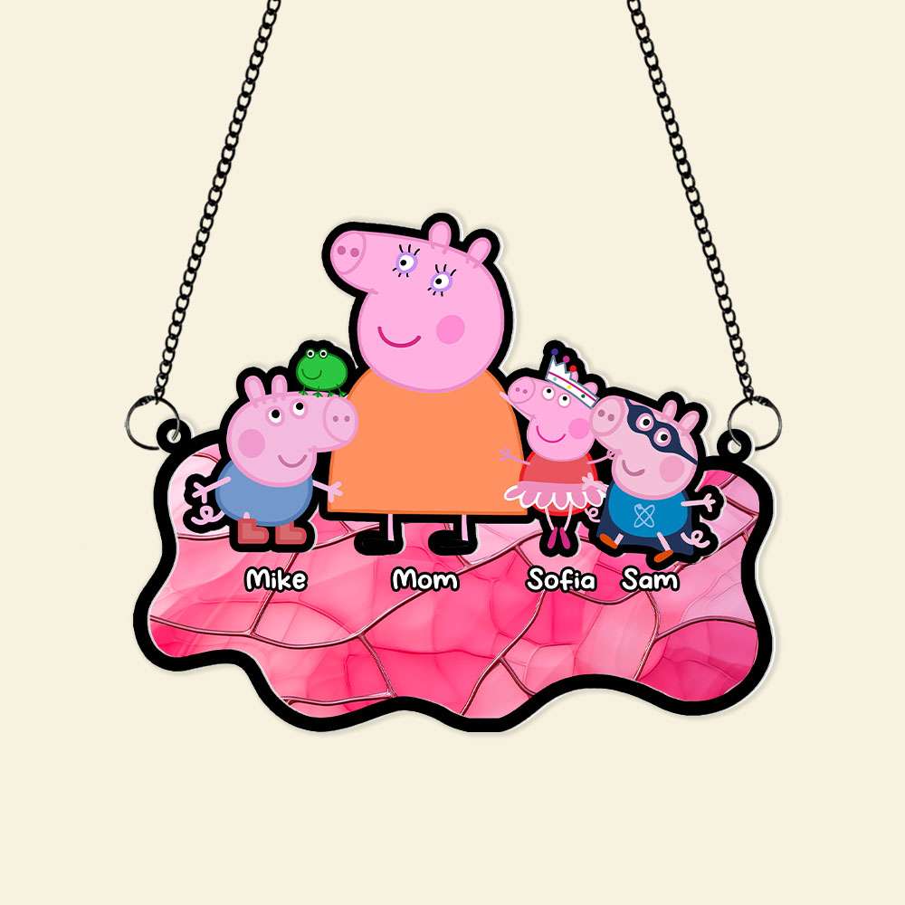 Personalized Gifts For Mom Window Hanging Suncatcher Ornament 05NAMH190225-Homacus