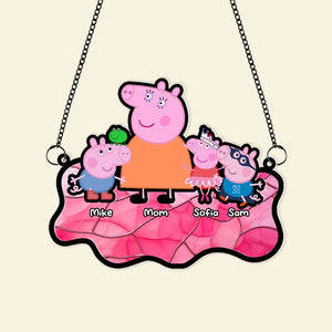 Personalized Gifts For Mom Window Hanging Suncatcher Ornament 05NAMH190225-Homacus