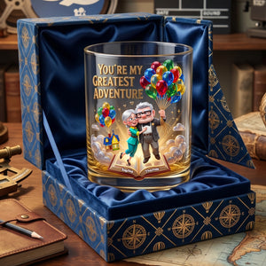 Forever Love Adventure Round Glass - Personalized Gifts For Couples 06tylu160626-Homacus
