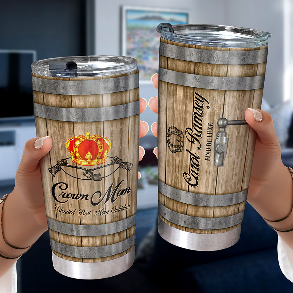 Personalized Gifts For Mom Tumbler, Whiskey & Bourbon Barrel 031qhqn210325-Homacus