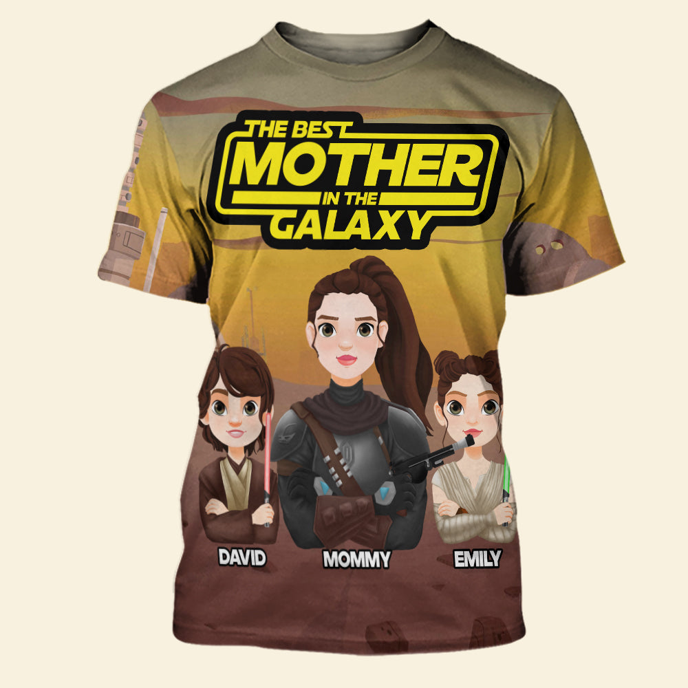 Personalized Gifts For Mom Shirt 05natn180225hg The Best Mother In The Galaxy-Homacus