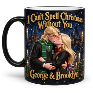 Fantasy Schoolhouse Couple Magic Coffee Mug - Personalized Gifts For Couples 04HUDT190926