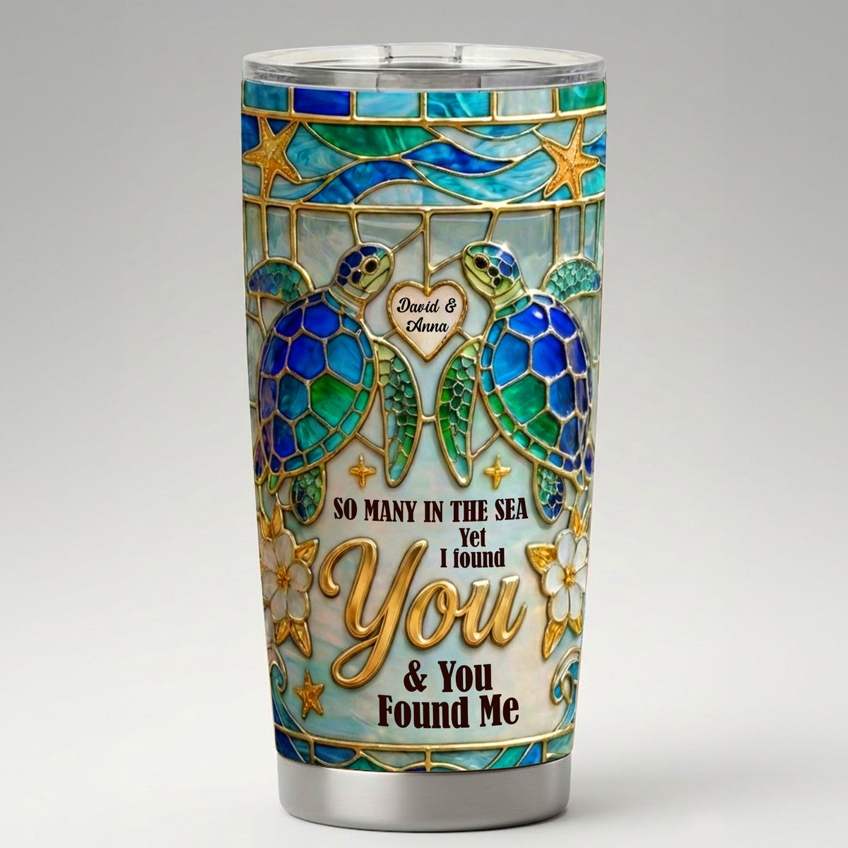 Ocean Love Tumbler - Personalized Gifts For Couple Tumbler 05TOTN150126-Homacus