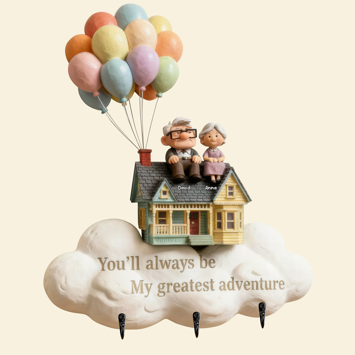 Old Couple Key Hanger - Personalized Gifts For Couple 01hyqn161225-Homacus