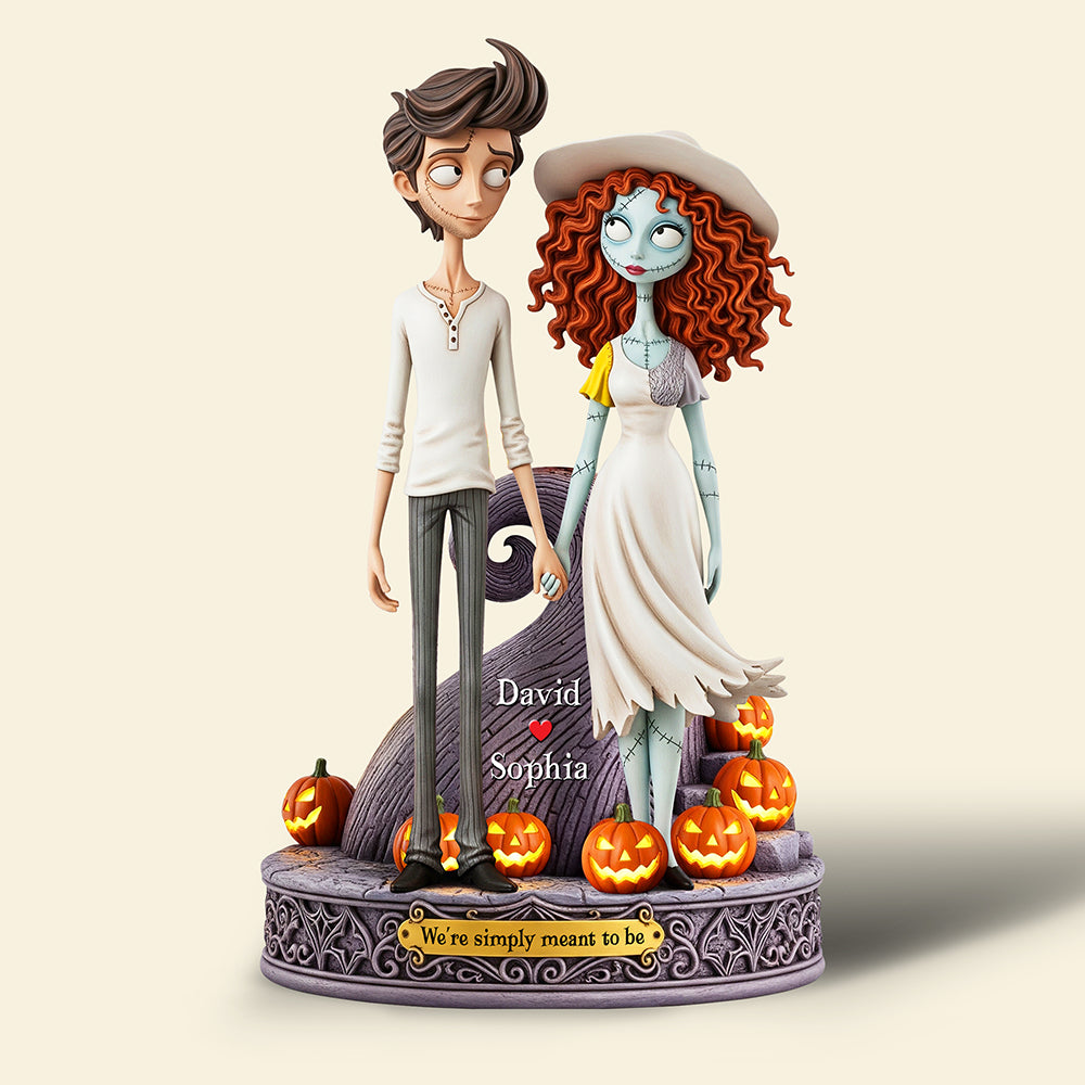 Spooky Couple Acrylic Plaque - Custom Photo Halloween Gifts For Couple 04naqn180825-Homacus