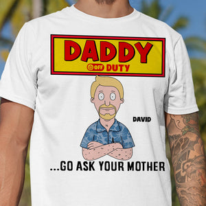 Off Duty Dad Shirt Personalized Funny Gifts For Dad 05totn210325hg-Homacus