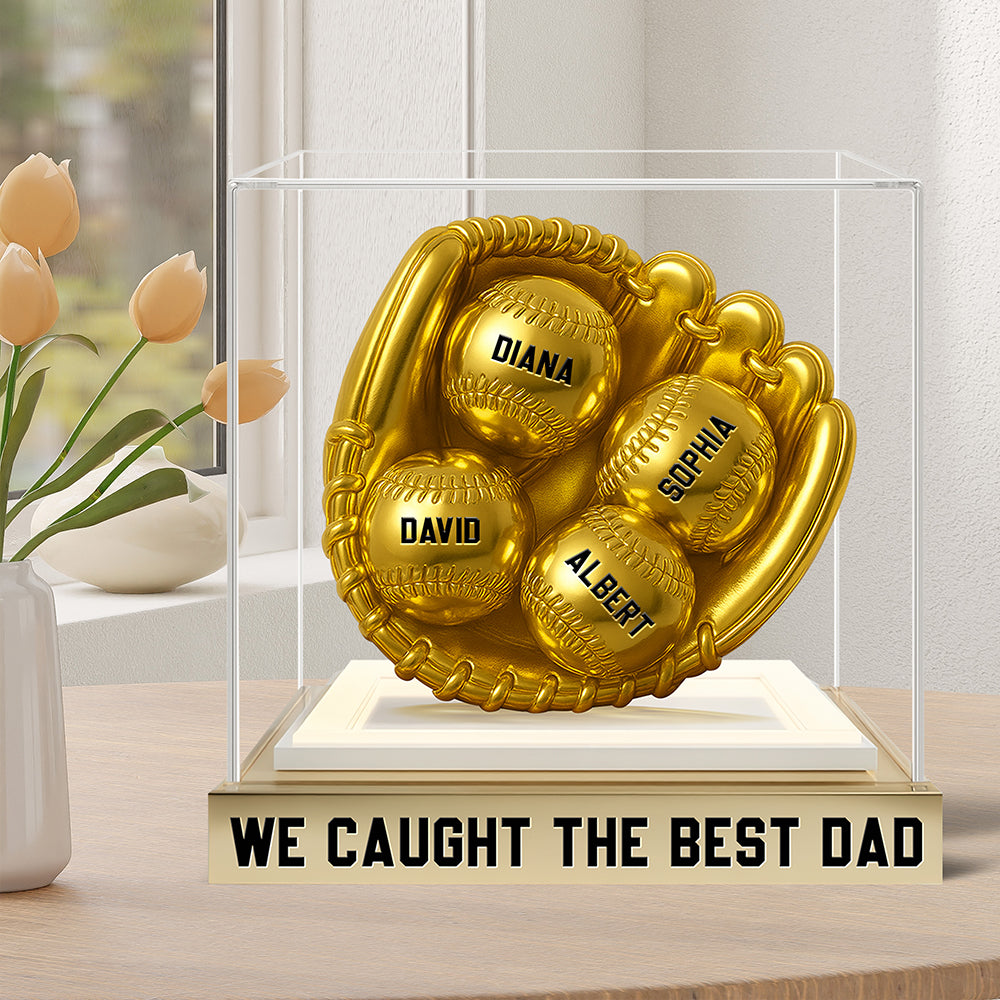 Baseball Dad Acrylic Plaque Personalized Gifts For Dad 02TGQN170525-Homacus