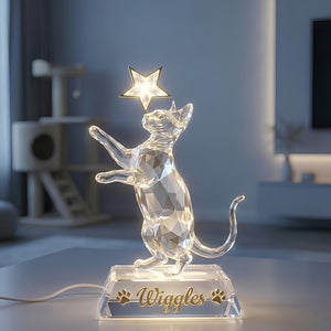 Charming Cat Standing Up Light Box, Personalized Gifts For Cat Lovers 04qhdt251225-Homacus