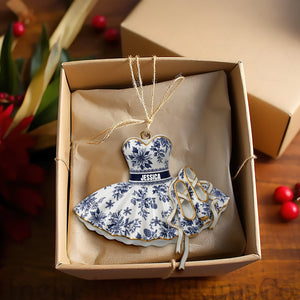 Blooming Ballet Dress Ornament - Personalized Gifts For Ballerina 02PGLU111025-Homacus