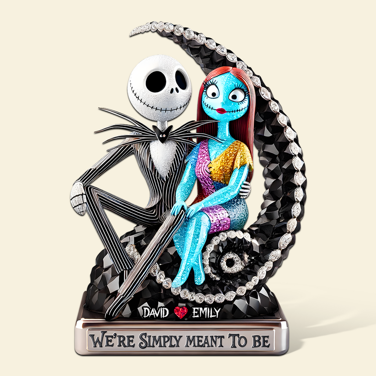 Haunting Sweethearts Acrylic Plaque - Personalized Gifts For Couple 02tgpu270525-Homacus