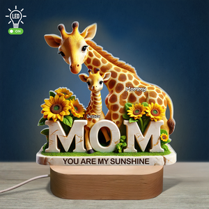 Giraffe Mom Led Light - Personalized Gifts For Mom 02hupu230425-Homacus