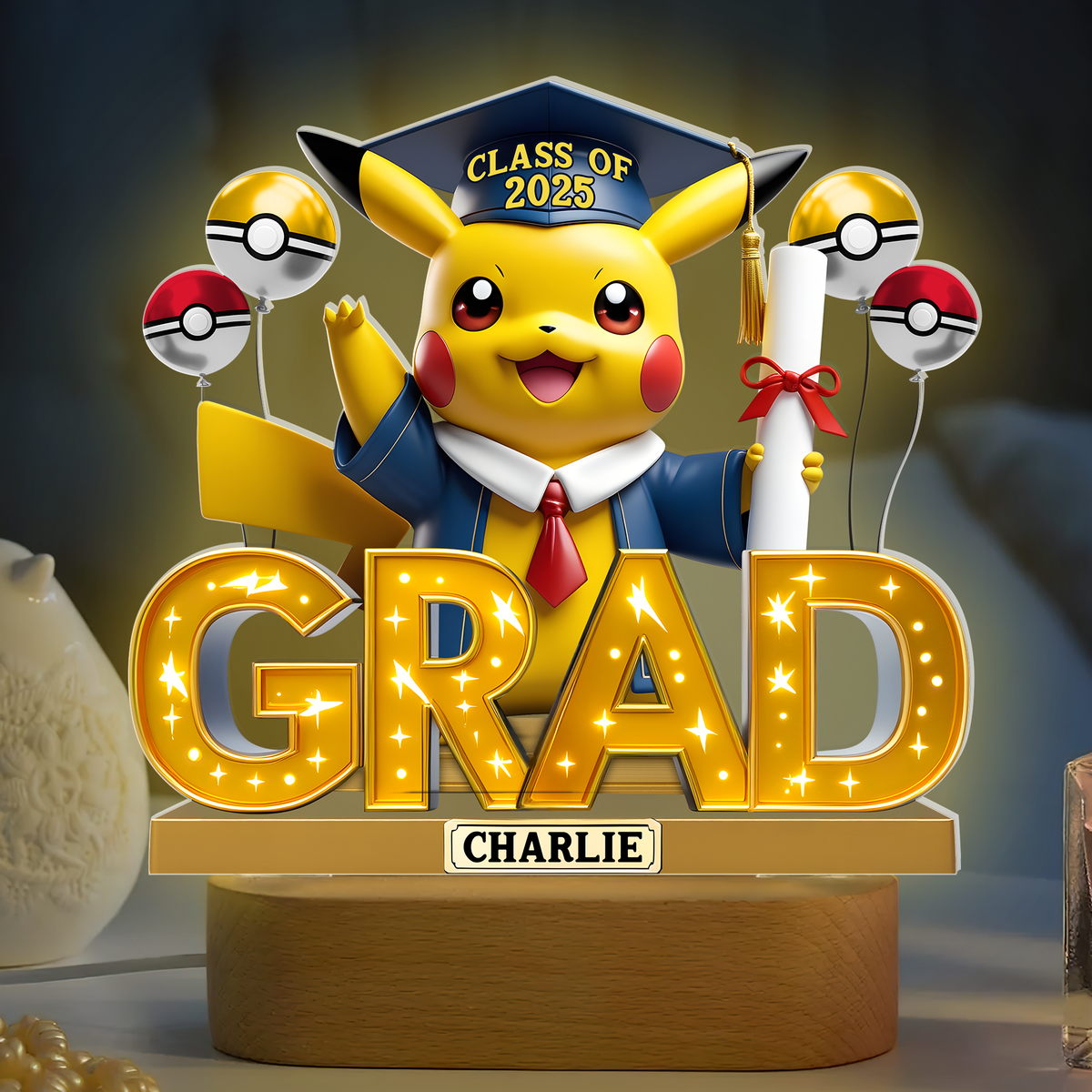 Graduation Led light With Oval Base - Personalized Gifts For Graduates 01napu060525-Homacus