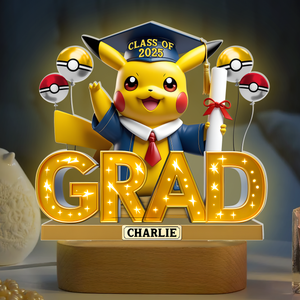 Graduation Led light With Oval Base - Personalized Gifts For Graduates 01napu060525-Homacus