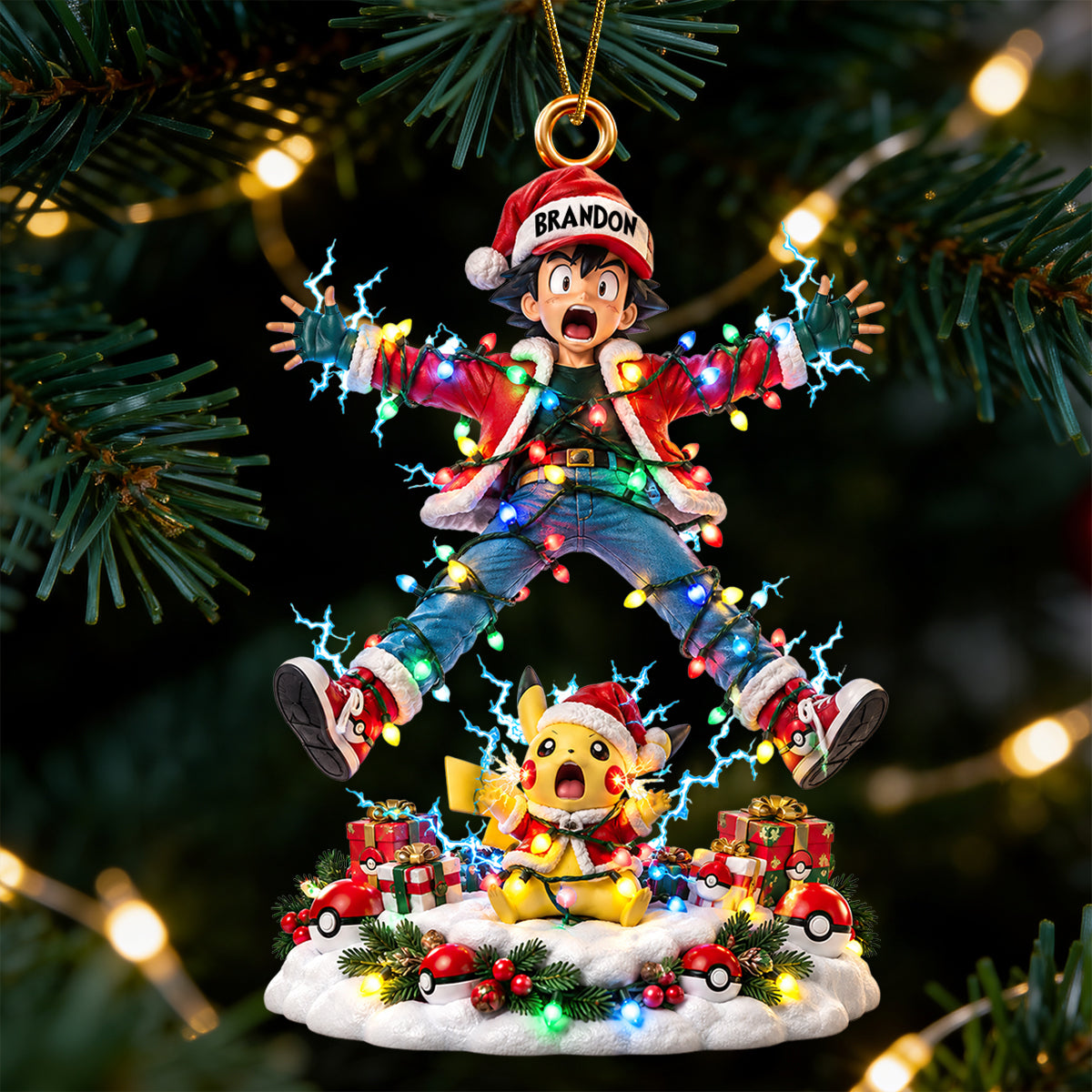 Lightning Rod Acrylic Ornament - Personalized Christmas Gifts 04ohdt131026