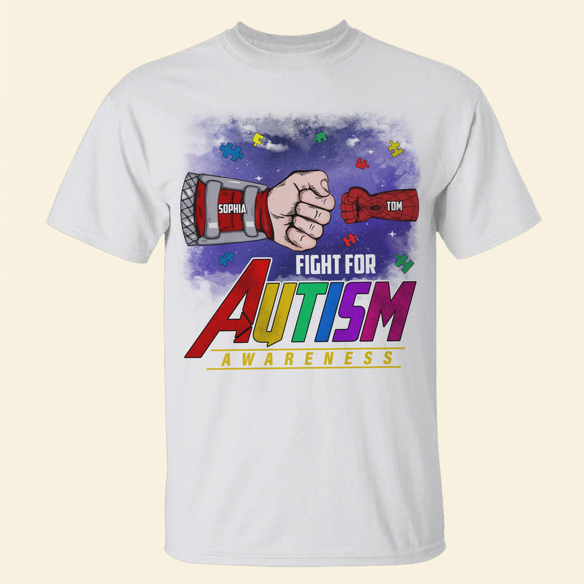 Personalized Gifts For Autism Mom Shirt 04tgtn260225ha Fight For Autism Awareness-Homacus