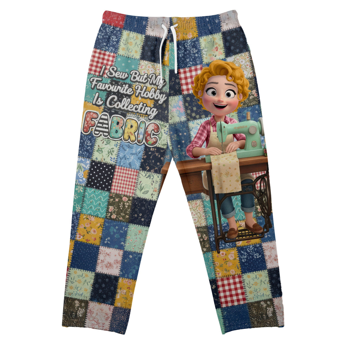 Sewing Girl Pajama Pants - Personalized Gifts For Sewing Lovers 02naqn051225-Homacus
