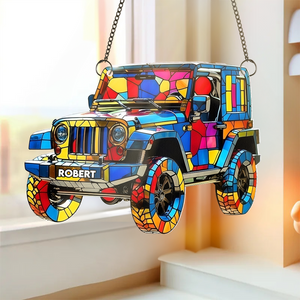 Dazzling Adventure Car Suncatcher - Personalized Gifts For Off-road Lovers 03TGPU080725-Homacus