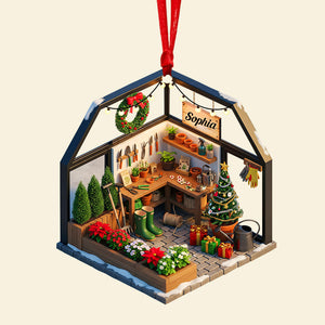 Gardening Miniature Christmas Ornament - Personalized Gifts For Garden Lovers 05pgqn120825-Homacus