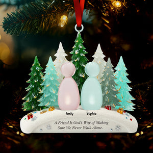 Walking Together Christmas Ornament - Personalized Gifts For Friends 02naqn111025-Homacus