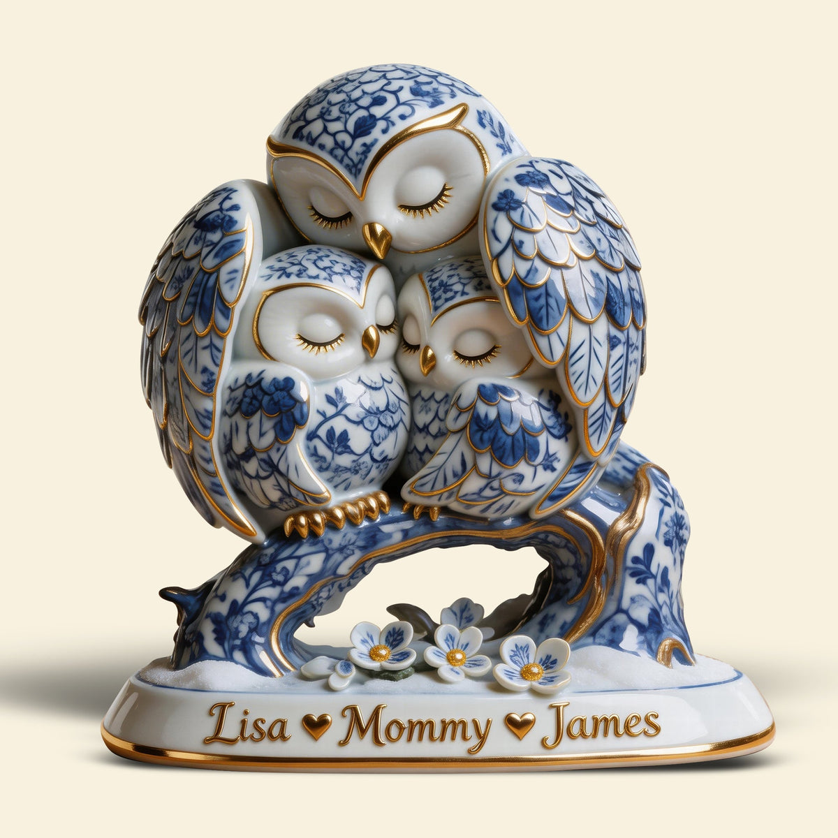 Protective Owl Mom Plaque - Personalized Gifts For Moms 01QHQN130326-Homacus